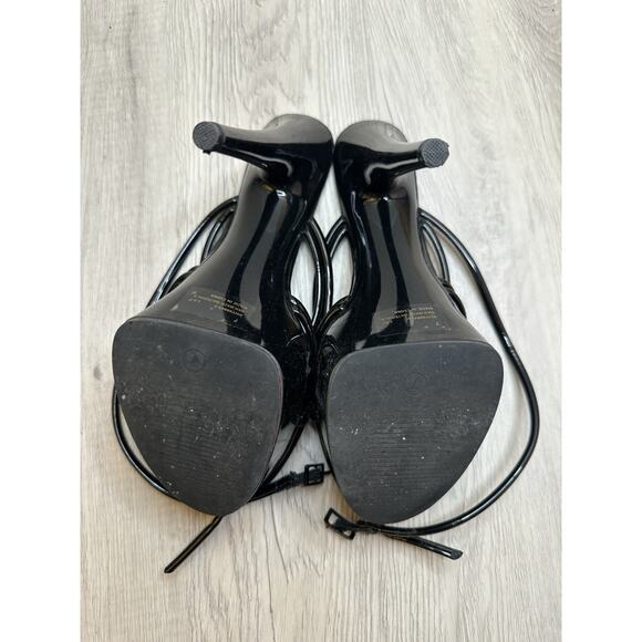 Cape Robbin Lili Ankle Strap Round Toe Platform Heels (Lili) 7, black - Picture 5 of 14